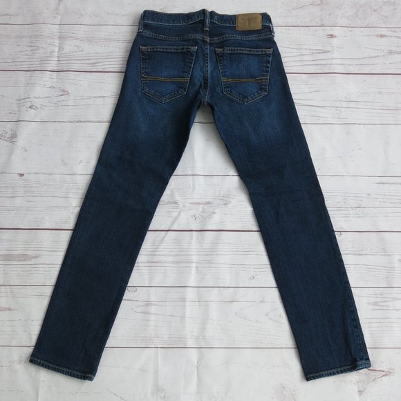 Abercrombie & Fitch Stretch Skinny Straight Leg Denim Jeans - Size 26 - Picture 2 of 6